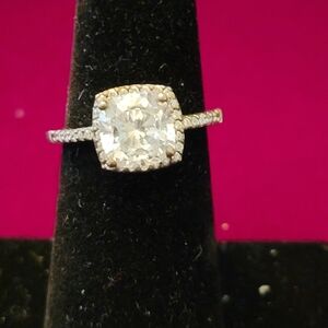 Classic Cushion-Cut Halo Solitaire Ring